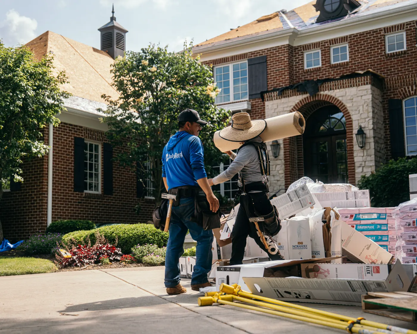 Roof inspection documented on a Homecroft home