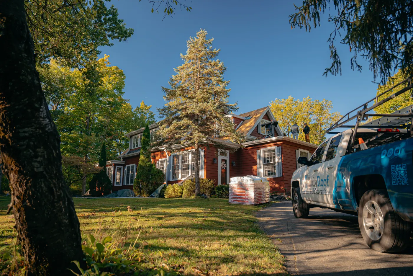 Roof inspection documented on a Homecroft home